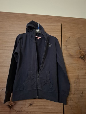 Ovs Fashion girls' jacket with hood like new, blue, size 128 cm