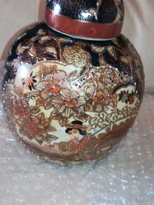 Κινέζικα βάζα Satsuma μεταχειρισμένα, σετ 2 τεμαχίων