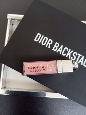 Dior Backstage κουτί με καθρέπτη και καινούργιο Dior Addict lip maximizer 001 pink