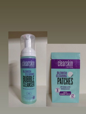Clearskin Bubble Cleanser and Blemish Patches new