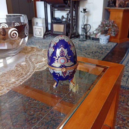 Decorative handmade porcelain egg jewelry box new