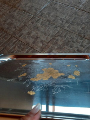 Large tray with gold details like new
