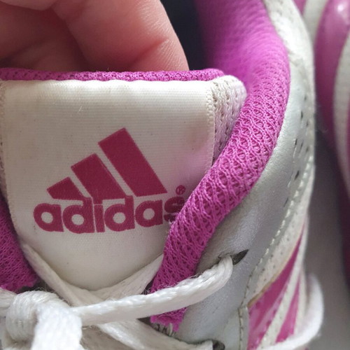 Adidas athletic shoes used, size 38, white