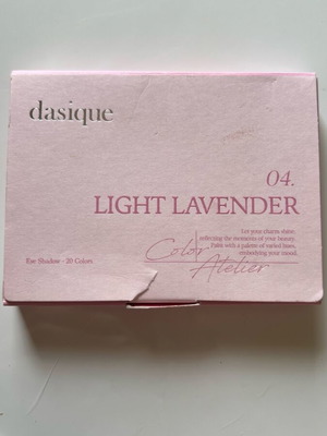 Dasique 04 Light Lavender eyeshadow palette 20 colours like new