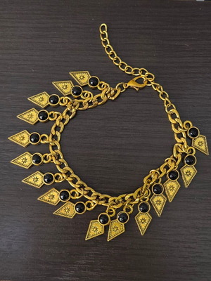 Σετ κοσμήματα ethnic/boho καινούργιο με χρυσαφί και μαύρες πέτρες