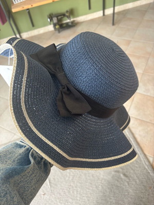 Summer hat new, blue, one size