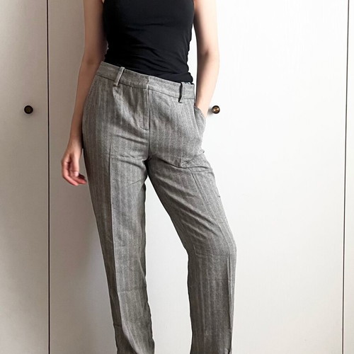 Tailored striped gray Zara pants size S used