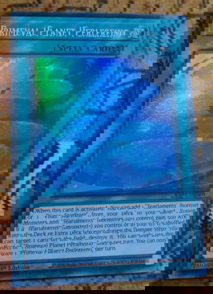 3) Primeval Planet Perlereino (Super Rare, Yugioh)