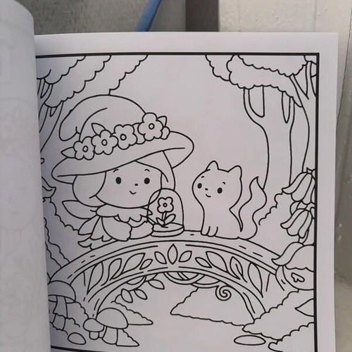 Forest Fairy Cute and Cozy Coloring Book