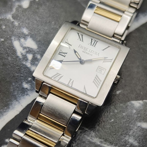 Favre Leuba Tank Genève Ref. F45-100 Swiss quartz watch