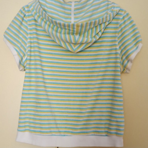 Women's hoodie Marks and Spencer striped, like new, short sleeve