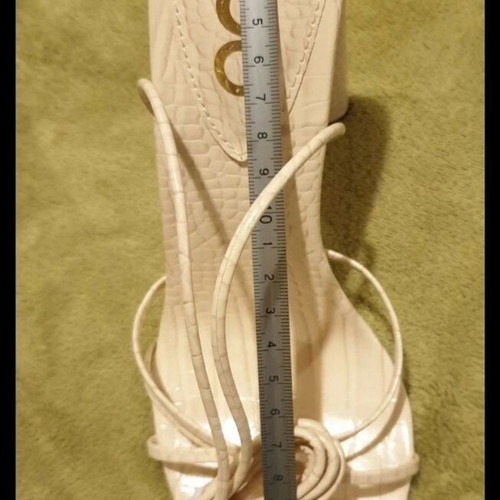 Ego high-heeled sandals beige new, size 40, with straps