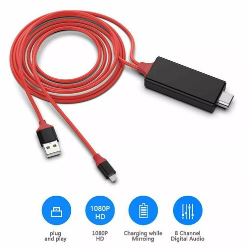 Universal HDMI to Lightning HDTV cable like new