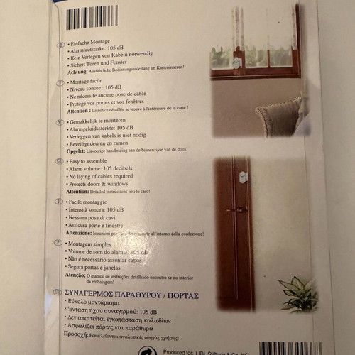 Window and door alarm new