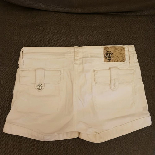 White Staff shorts used, small size