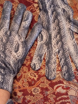 Elastic warm gloves size medium large