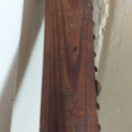 Collectible topographic rods used, set of 4, wood Φ28mm