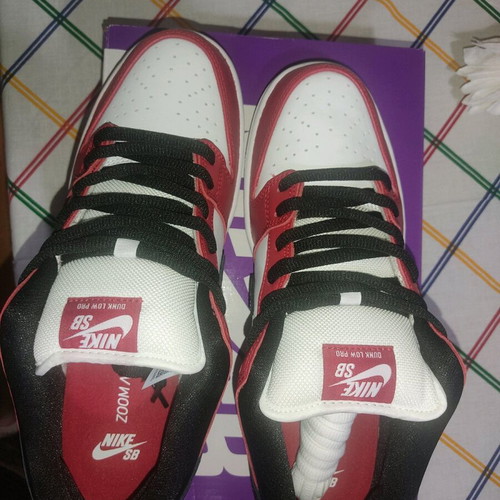 Nike SB Dunk Low Pro Chicago new, size 45, black and red