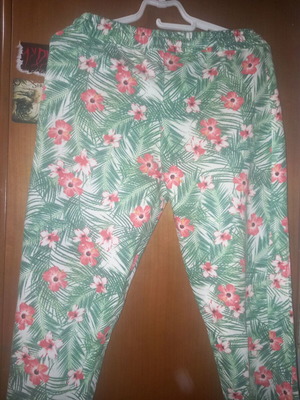 Bershka floral women's large sweatpants new