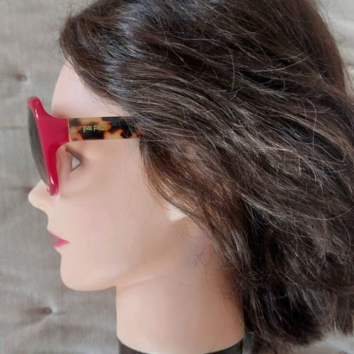 Folli Follie sunglasses like new, red and brown leopard arms