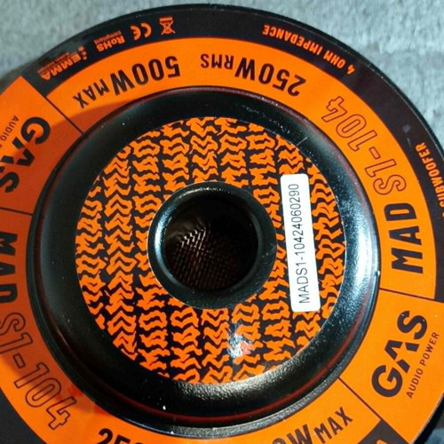 Gas 10' Inch Car Subwoofer like new, 500w 250 rms 4Ω