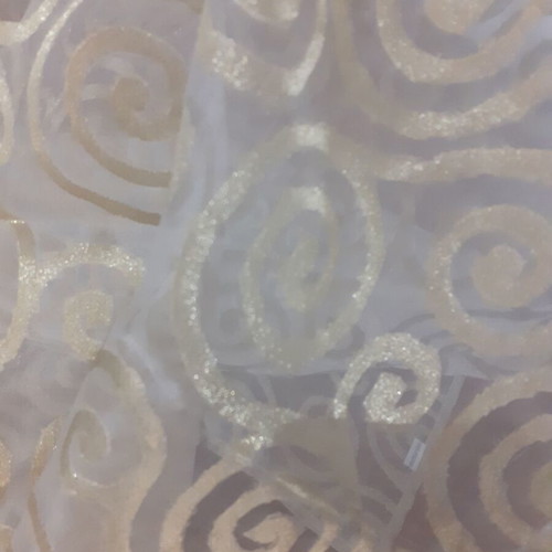 Table runner with gold design 1.59m new