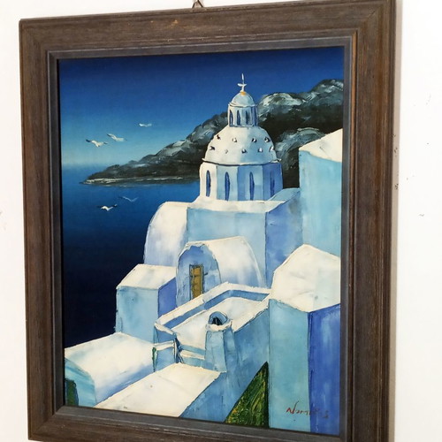Oil Painting - Cycladic Landscape II