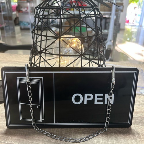 Open-Closed advertising sign new, 24/12 cm