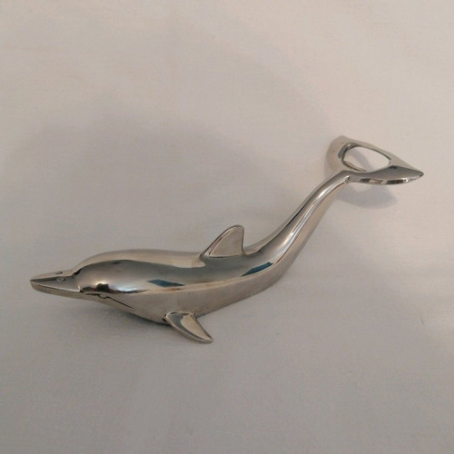 Vintage Dolphin Silver-Plated Bottle Opener like new