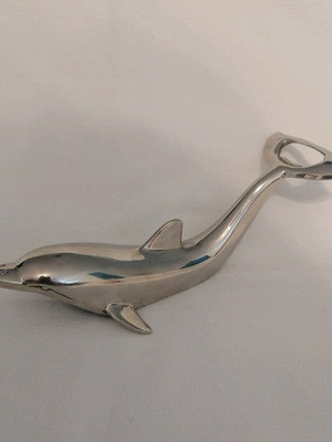 Vintage Dolphin Silver-Plated Bottle Opener like new