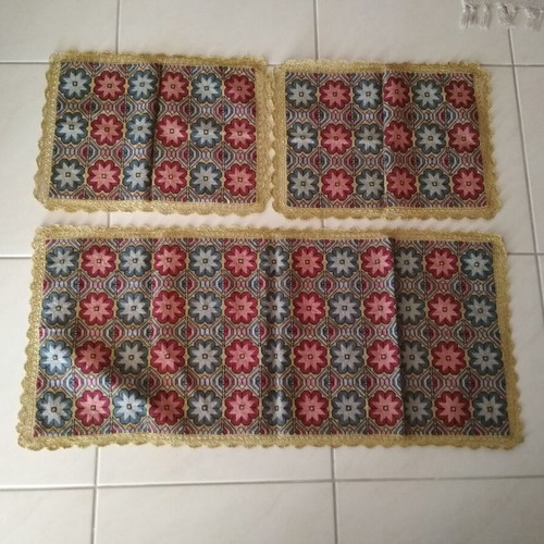 Set of handmade counted cross-stitch embroidery new