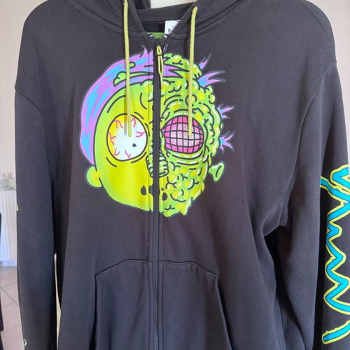 Puma x Rick and Morty jacket like new, size XL, black and green