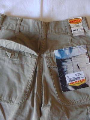 Edwin vintage cargo jeans καινούργιο, μέγεθος W27 L32, μπεζ