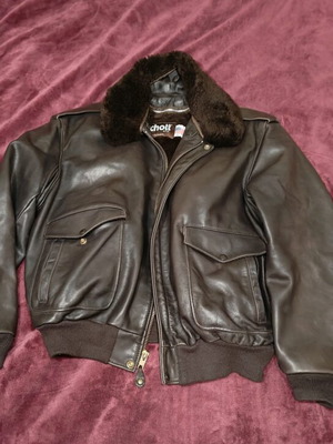 Schott N.Y.C. Leather Flying Jacket Iconic A-2 184SM Brown XXL refurbished