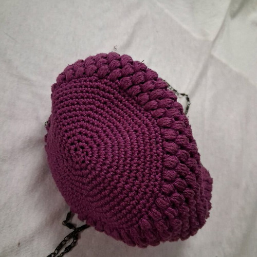 Handmade purple crossbody bag like new