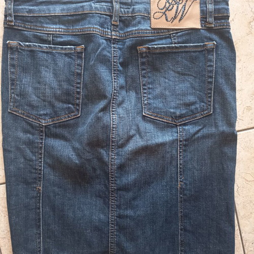 Zara denim skirt, blue, size L