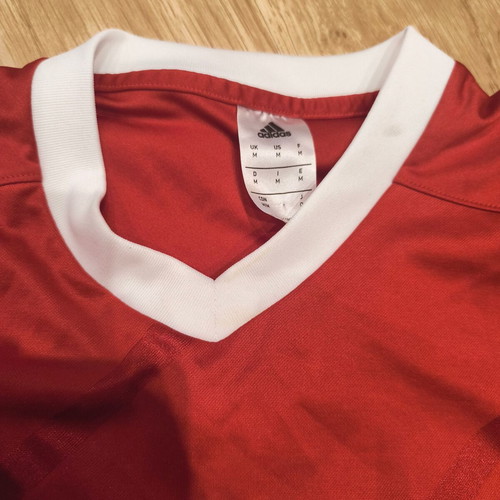 Adidas Red Soccer Jersey CA Mozaic Foot Challenge FFF #9 Size M used