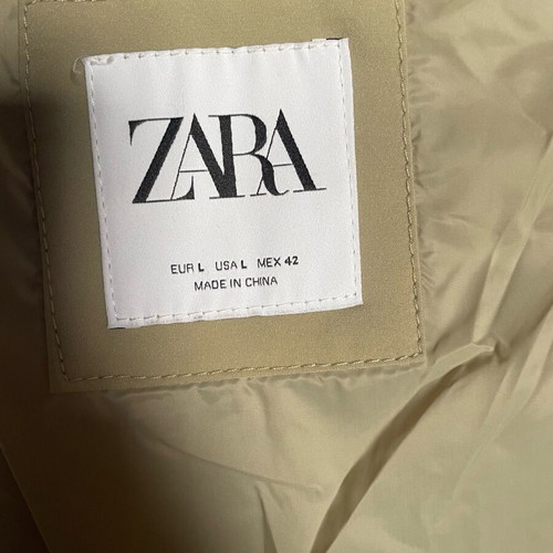 Zara Harrington beige jacket size Large like new