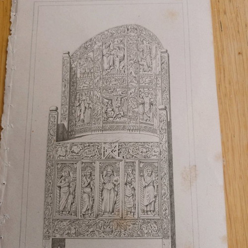 Episcopal Throne of Ravenna 550 AD chalcography used
