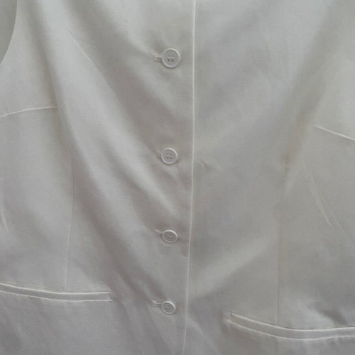 Zara vest white new size medium
