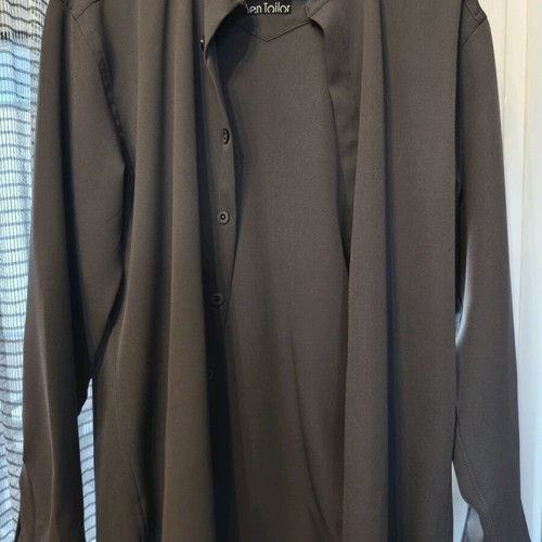 Ben Tailor men's set with elastic pants and Mao collar shirt gray, new