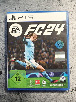 PS5 FC24 game used with disc, case, and manual