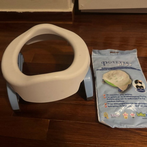 Soft Inglesina baby carrier and Potette Plus potty like new with bags