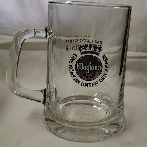 Warsteiner beer glass 1 lt like new, 18 cm height