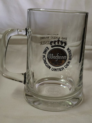 Warsteiner beer glass 1 lt like new, 18 cm height