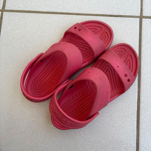Crocs sandals used, pink