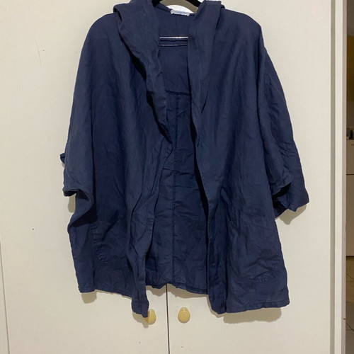 Blouse cover up blue, like new, size XL 42 14