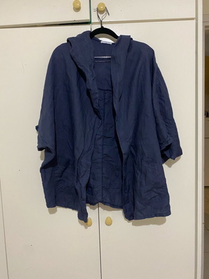 Blouse cover up blue, like new, size XL 42 14