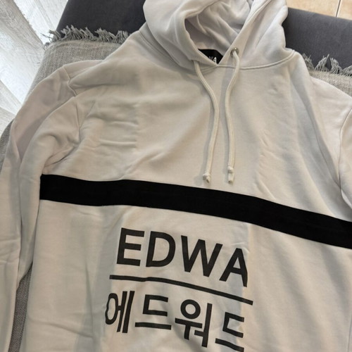 Men's sweatshirt used, size M, black and white