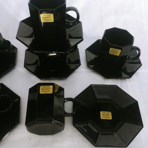 Arcoroc Octime Opaline France 80' espresso cups set of 6 like new